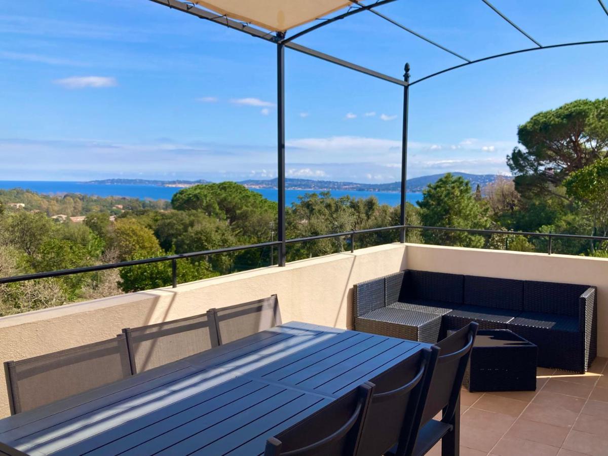 Les Restanques Vue Mer Pressoir 3131 Grimaud Exterior foto